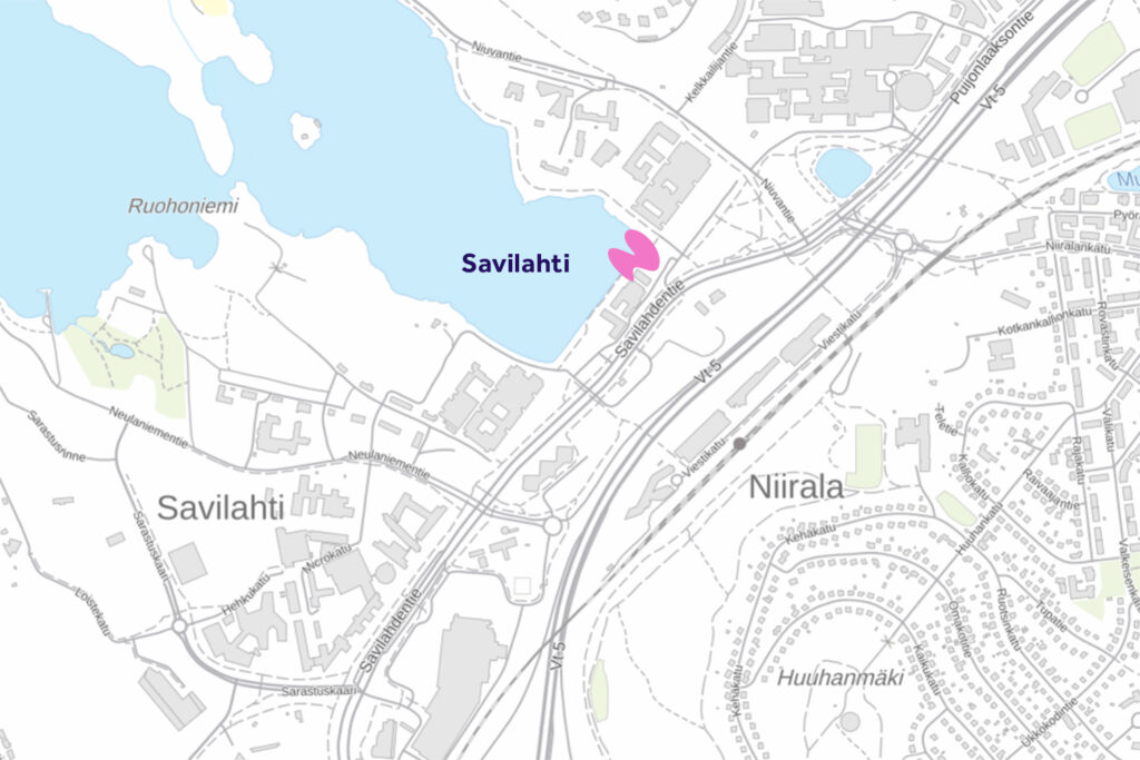 Savilahden kartta.